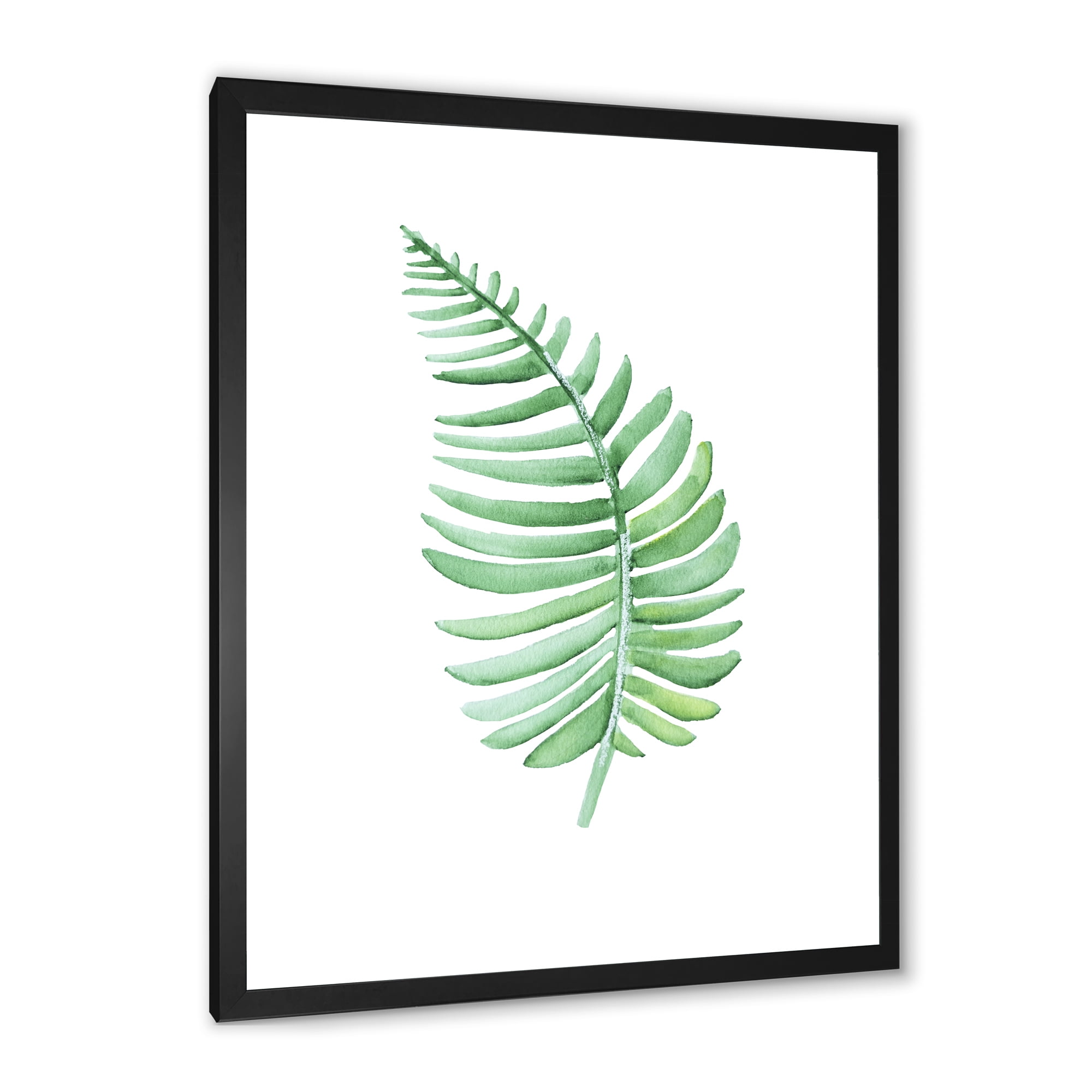 Designart 'Close Up Of Tropical Leaf Of Monstera III' Farmhouse Framed Art Print