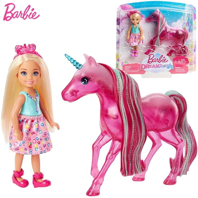 Muñeca Barbie Dreamtopia Original Chelsea, juguetes para niñas, regalo para niños, bonitas princesas, accesorios de maquillaje, regalo Fivean unisex