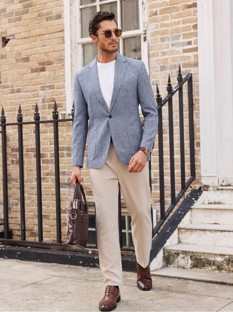 Alimens & Gentle Men's Casual Blazer One Button Business Suit Jacket For Men Regular Fit Sport Coats - Walmart.com Alimens & Gentle Men's Casual Blazer One Button Business Suit Jacket For Men Regular Fit Sport Coats - Walmart.com