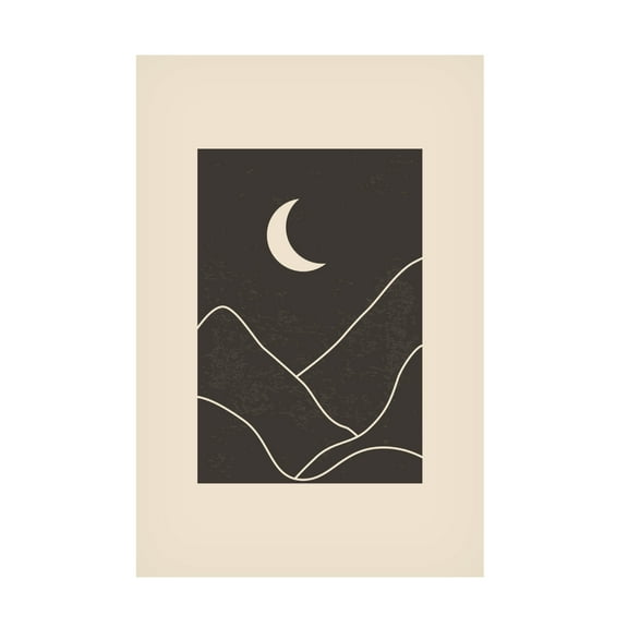 Trademark Fine Art jay stanley  Minimal Mountains 7 Canvas Wall Art