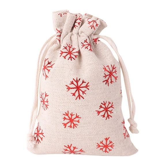 Faraee Christmas Gift Bags with Drawstrings Reusable Canvas Holiday Bags Santa Sacks for Xmas Presents and Party Supplie