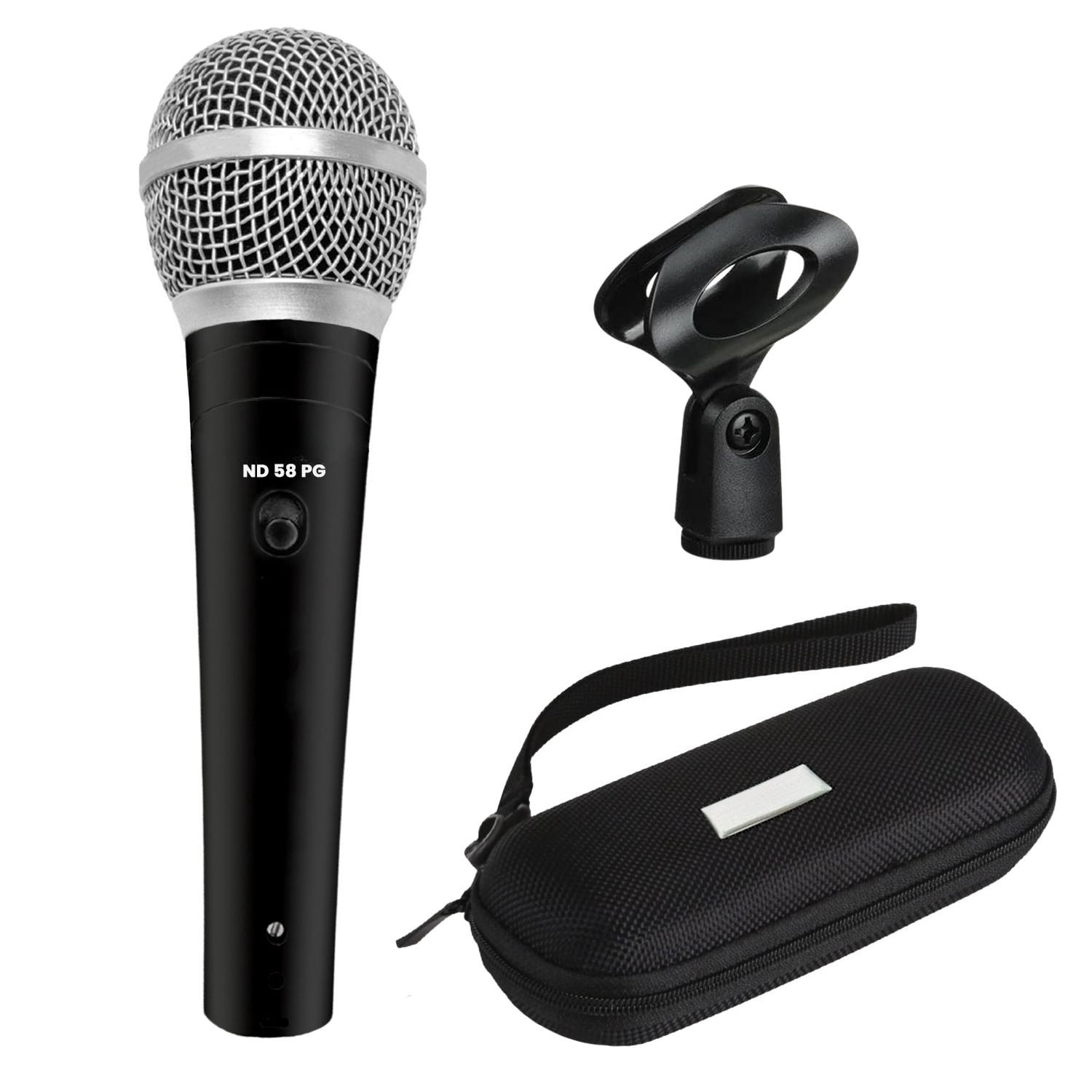 Black Dynamic Microphone, XLR Wired Microphone, Suitable for Stage Performances, KTV and Recording Studios