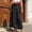 Black, variant on Skirts for Women Boho Floral Print Skirt With Elastic Waist Ruffle Flowy Casual Long Skirt For Summer Daywear Women Red M