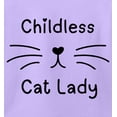 thumbnail image 2 of Childless Cat Lady T-shirt Top for Women, 2 of 7