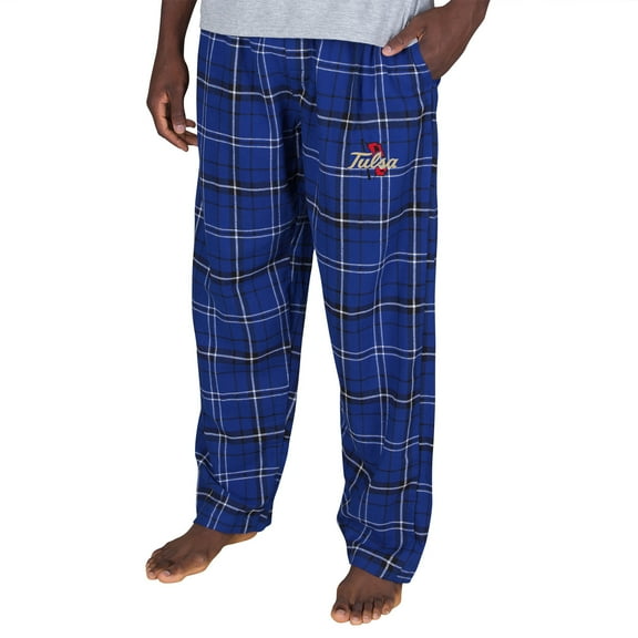Men's Concepts Sport Royal/Black Tulsa Golden Hurricane Ultimate Flannel Pants