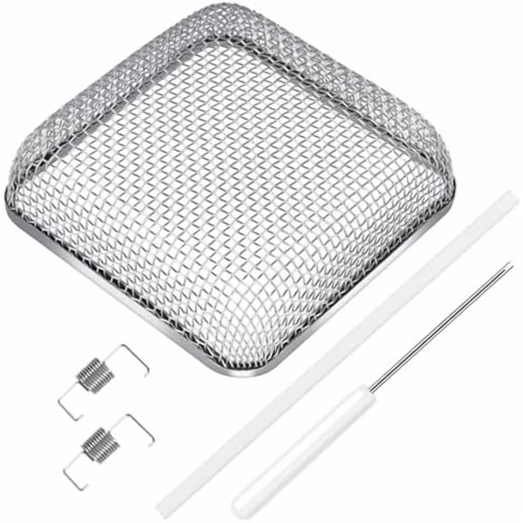 RV Furnace Vent Screen, Bug Screens Heater Vent Cover for Camper with Installation Tool and Silicone Rubber, Square