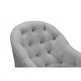 thumbnail image 6 of Jamiyah  Accent  Chair  Gray  Linen  Upholstered  Curved  Back, 6 of 7