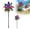 B-2Pcs, variant on Reflective Pinwheels for Yard Garden, 2 Pack Sparkly Colorful Wind Spinners with Stakes, Bird Repellent Deterrent Devices to Scare Birds Away from Patio Farm Balcony