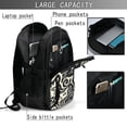 thumbnail image 4 of Fotbe Abstract Cat Faces Pattern Mochila con Estampado y Puerto USB para Hombre y Mujer, Mochila Antirrobo, Mochila de Viaje, Mochila Escolar, Mochila Universitaria, 4 of 7
