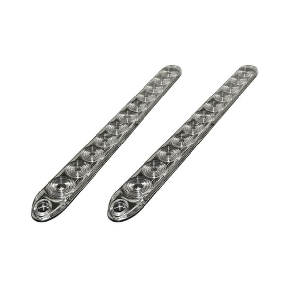 Pair of 15" Clear Amber Dual Function Turn Marker Light LED Bar Truck Trailer