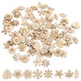 thumbnail image 1 of MasteelfCA 100pcs 20mm DIY Doodle Educational Toy Small Natural Wooden Slice Scrapbooking Embellishments DIY Craft Decor (Mixed Pattern), 1 of 5