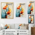 thumbnail image 4 of Designart "Retro Reflections Colorful Mid Century Vibes I" Abstract Floater Framed Canvas Print, 4 of 7