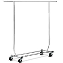 Yaheetech Adjustable Garment Rack & Organizer on Wheels,Silver