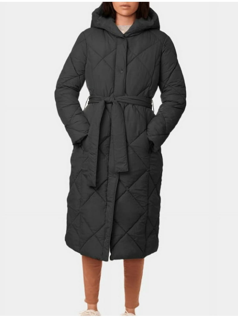 Bernardo Women's Medium Quilted Tie Waist Recycled Polyester