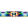 Country Brook Design® 1 inch Tie Dye Flowers Reflective Polyester Webbing, 10 Yards
