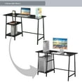 thumbnail image 2 of Convenience Concepts Designs2Go 29.25" Trestle Desk w/ Removable Shelves, Black/Black, All Ages, 2 of 8