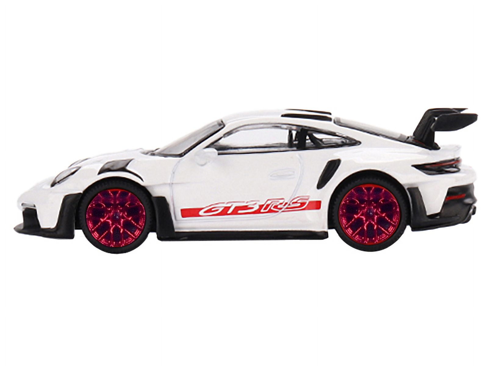 Mini GT Porsche 911 (992) GT3-RS - White with Pyro Red Accent
