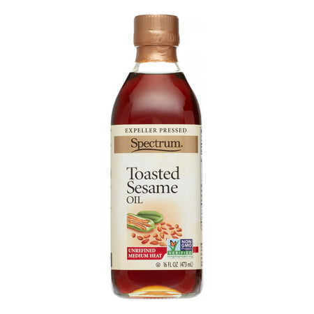 Spectrum Expeller Pressed Unrefined Toasted Sesame Oil, 16 Fl (Best Toasted Sesame Oil)