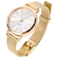 thumbnail image 1 of Reloj de moda para mujer, marca de lujo, cinturón de malla, relojes de pulsera de cuarzo creativos, reloj de pulsera para mujer, Montre Femme (dorado), 1 of 5