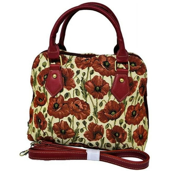 Tapestry Convertible Purse - Poppy