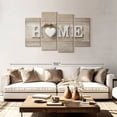thumbnail image 2 of Elephant Stock Home Wall Sign Wall Art - Horizontal Multi Panel Canvas - Living Room Wall Decor - Wall Signs Multi Panel - Brown And Beige Decor - 75" x 48", 2 of 8