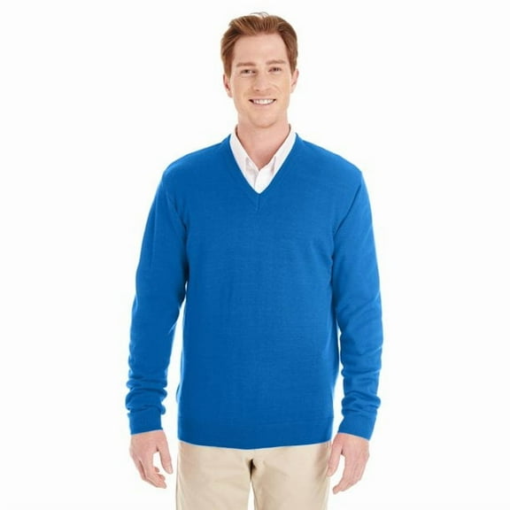 M420 HARRITON MEN V-NECK SWEATER True Royal 2XL