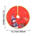 thumbnail image 3 of Christmas Gold Edged Tree Skirt Decoration Santa Print Christmas Tree Bottom Decoration Apron Party Decorations Set Event Horizon Party for Kids 3-5 Party Flags on A String Outdoor Event Planner, 3 of 3