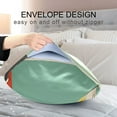 thumbnail image 4 of Yayeee Pillowcase Standard Size Set of 2 Satin Wrinkle Resistant Pillow Case, Green Glasses, 4 of 7