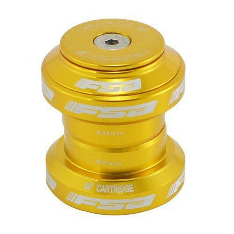 FSA Orbit MX 1 1 8 inch Threadless MTB Road Headset with Top Cap Gold xte1506