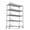 Black, variant on Holaki 5 Tier Storage Rack, 6000lbs Heavy Duty Adjustable Metal Shelf Wire Shelving Unit with Wheels & Shelf Liners - 82" H x 48" L x 24" D - Chrome