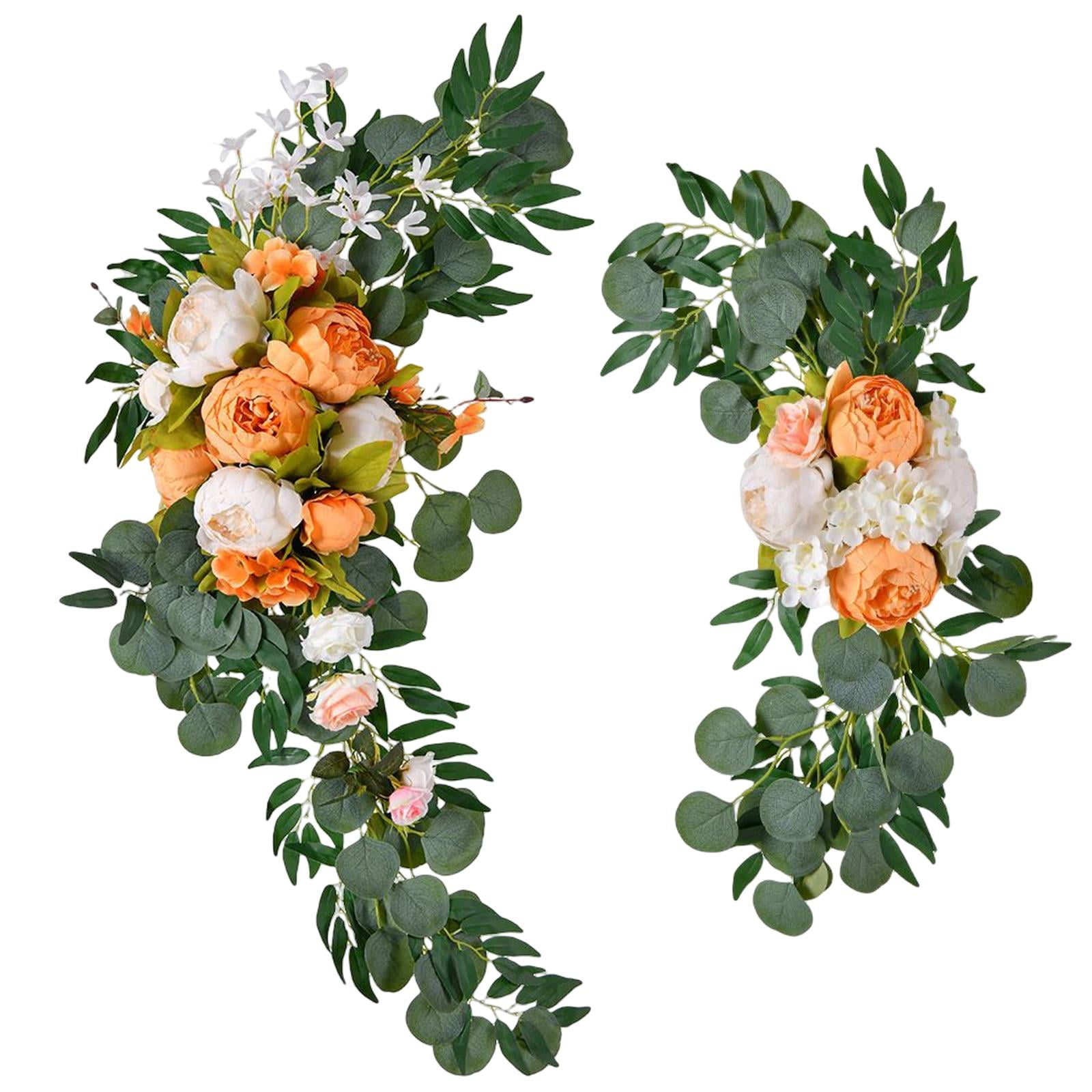Rustic Wedding Arch Flower Flower Arrangement Centerpiece Garland Silk Flower Handmade Greenery