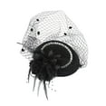 thumbnail image 3 of LEKODE Feather Headband Fascinators for Women Ladies Hats Fasteners Hats for Women Fascinator Hat Feather Headpiece Tea Party Fascinators for Women Black One Size, 3 of 4