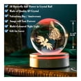 thumbnail image 2 of 3D Laser-Engraved Glass Sphere Crystal Moon Globe Fairy Moon Night Light, 2 of 7