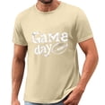 thumbnail image 2 of Mifsaly Men Game Day Football tops Crewneck Short Sleeve Cotton T-Shirts Relaxed Fit Distressed Vintage Graphic Sport Fans Tshirt Breathable Soft Casual Summer Basic Tees XXXL, 2 of 5