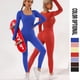 thumbnail image 5 of Mono de yoga deportivo de manga larga de secado rápido sin costuras, ropa de yoga ajustada de una pieza para mujer, 5 of 5