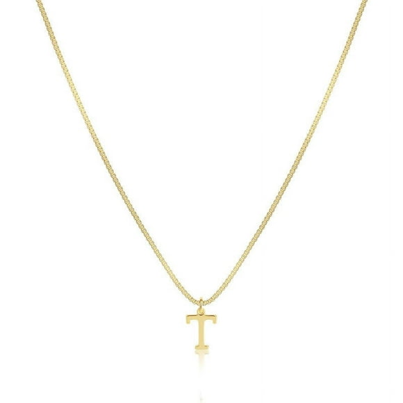 Vaidha Dainty Initial Necklace for Women | Personalized Letter Pendant | 45cm Layering Chain | Cute Everyday Jewelry for Girls & Students