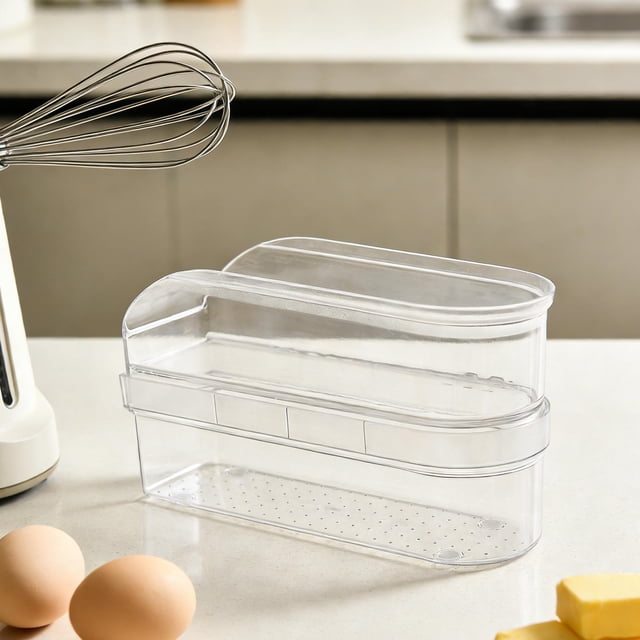 FELTECHELECTR Caja Plástica Transparente Para Almacenamiento De Accesorios De Manual