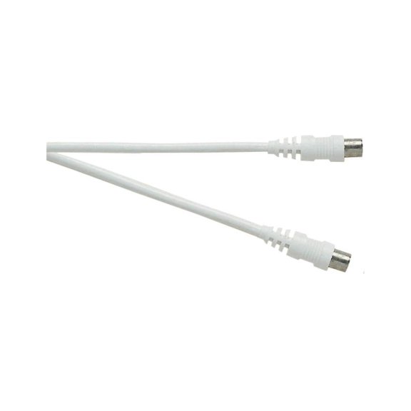 ELECTROVISION - 2m Coaxial Fly Lead Kit with Combination Couplers, 2m White