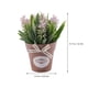 thumbnail image 5 of 1 pieza de planta artificial de simulación de bonsái, planta de albahaca falsa, bonsái en maceta, decoración de escritorio para el hogar, la oficina y el armario (rosa), 5 of 6