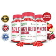 (3 Pack) Simpli Health Keto ACV Gummies 1000MG Dietary Supplement 180 Gummys