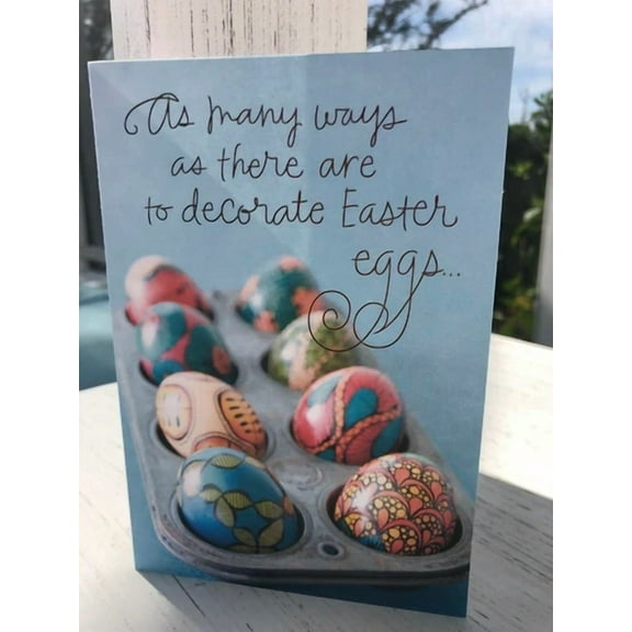 Easter Egg Card Decorated Hallmark Sweet Blessings Wished For You Free Ship