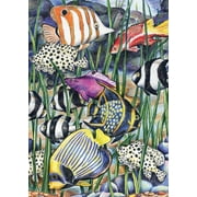 Mini Color Pencil By Number Kit 5"X7"-Tropical Fish