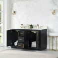 thumbnail image 3 of Gazsi 60" Double Bathroom Vanity Set in Black Oak without Mirror, 3 of 10