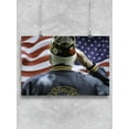 thumbnail image 1 of Veteran Saluting Poster Poster -Image by Shutterstock, 1 of 2