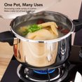 thumbnail image 4 of Classic High Dome Pressure Cooker with Locking  Handle,Stainless Steel Pressure Cooker Cooking Pot Steamer Electric Ceramic Stove Pressure Cooker for Kitchen, 4 of 8