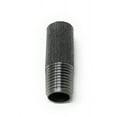 thumbnail image 2 of Weld Coupling Black Steel 1/4" NPT Male Half Threaded x Weldable Pipe Fuel Tank Bung Fittings Connector 4 Pcs, 2 of 3