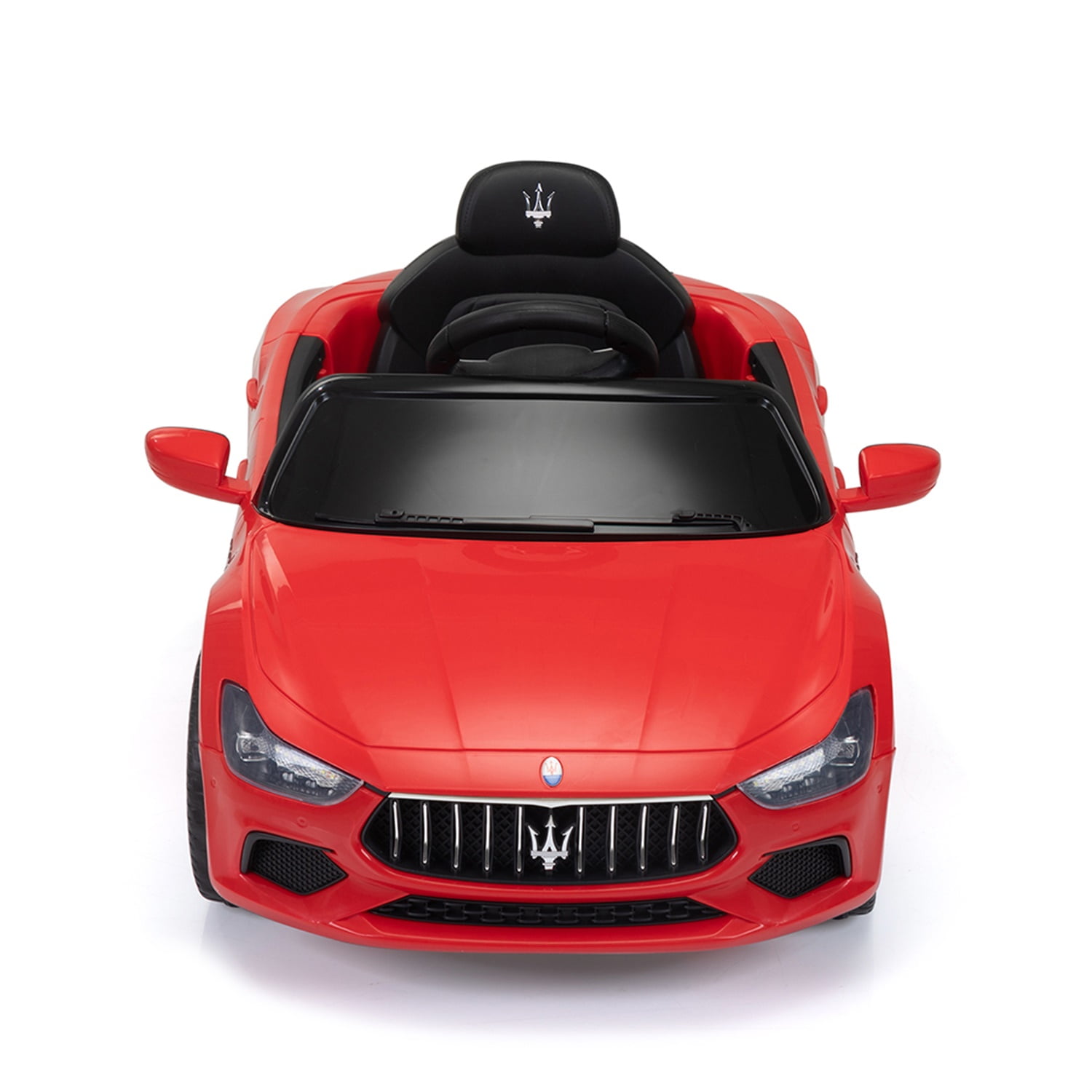 Kepooman 12V Kids Ride on Car with Remote Control, Music and Lights, Red Kids Electric Ride On