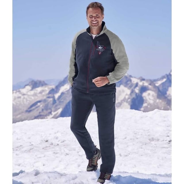 Atlas For Men - Chándal de Polar para Hombre (Marino)