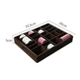 thumbnail image 2 of Abbracc Desk Organizer with Dividers Organizer Box Drawer Box Wood Storage Box Wood Tray, 2 of 5