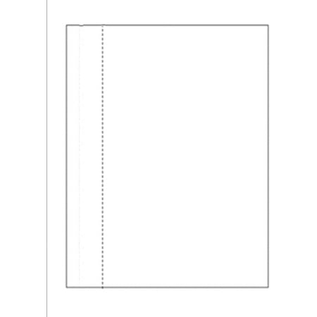Business Form, 8.5" x 11", w Perfed Side 1.5", White Bond Paper - 500 Sheets